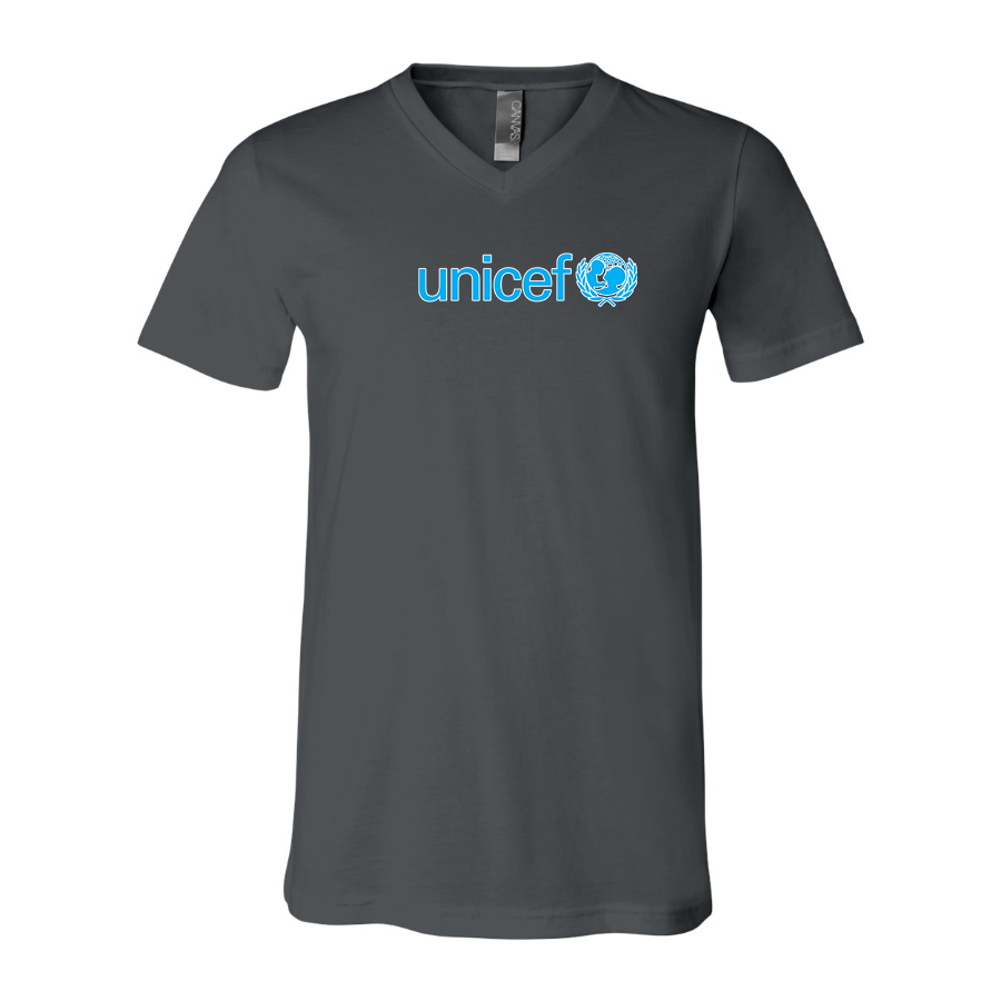 Men's UNICEF BELLA  CANVAS  Jersey V-Neck Tee