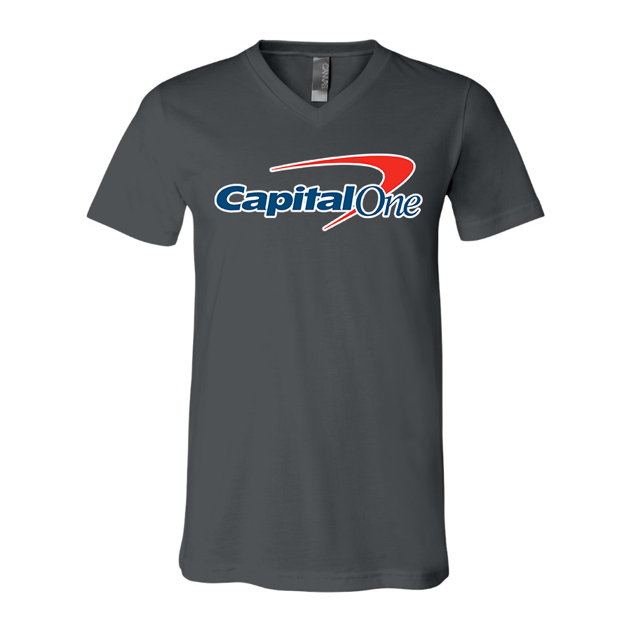 Men's Capital One  BELLA  CANVAS  Jersey V-Neck Tee