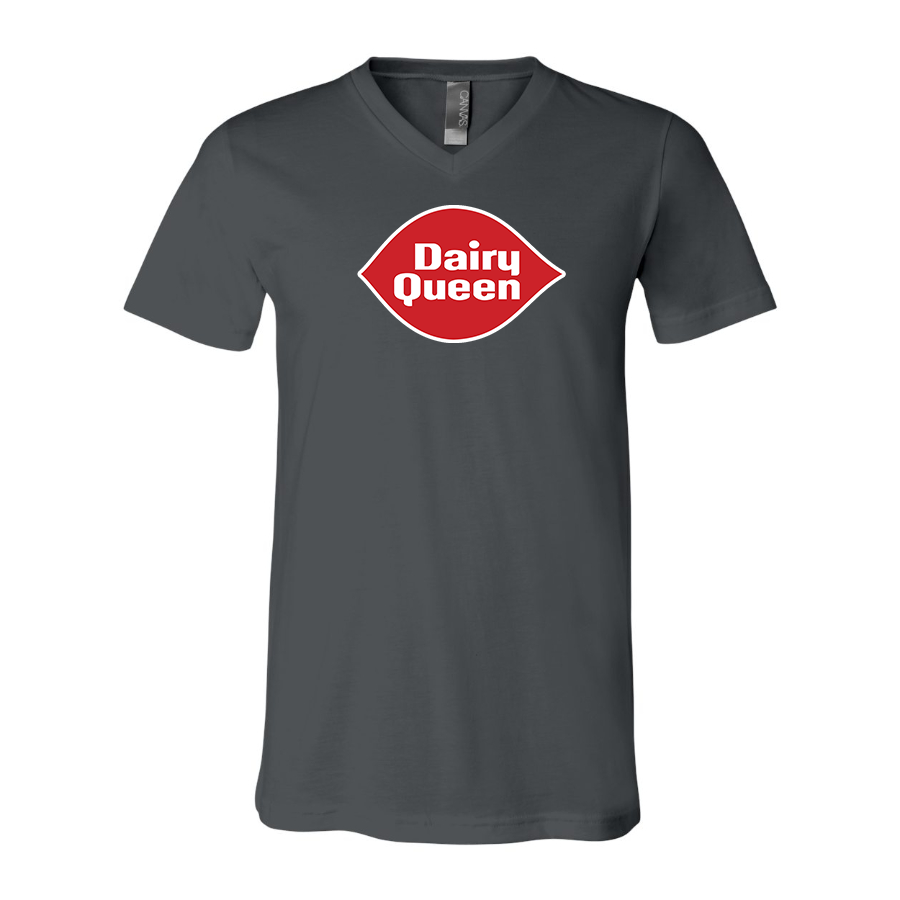 Men's Dairy Queen  BELLA  CANVAS  Jersey V-Neck Tee