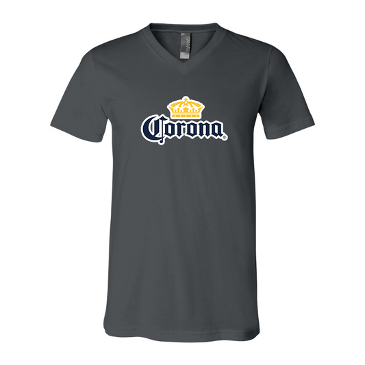 Men's Corona BELLA  CANVAS  Jersey V-Neck Tee