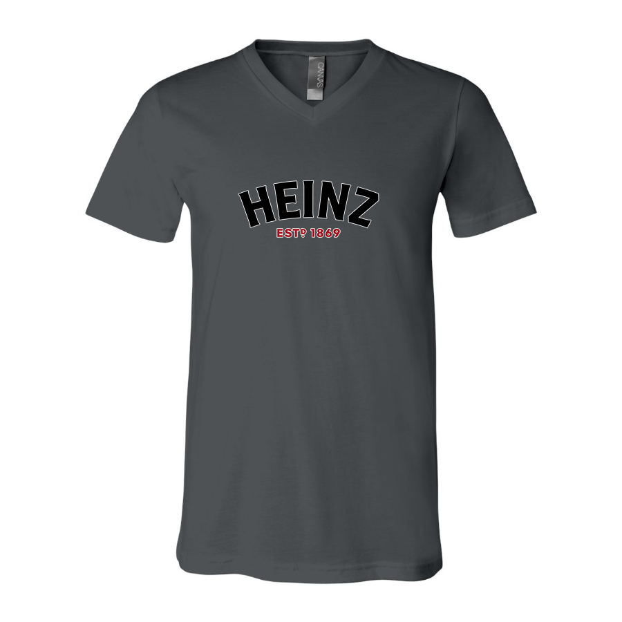 Men's HEINZ BELLA  CANVAS  Jersey V-Neck Tee