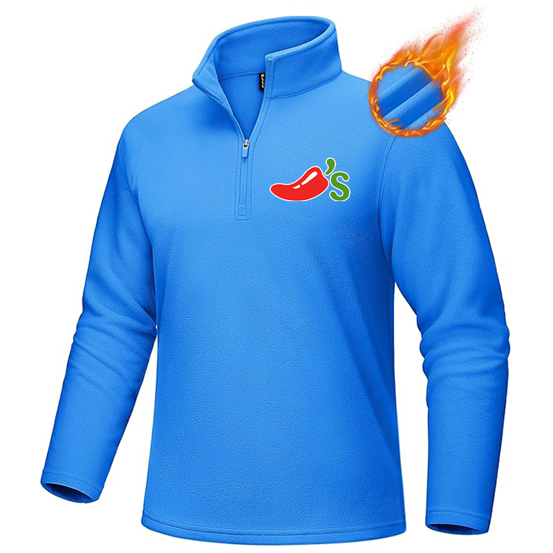 Men's Chilis MAGCOMSEN Quarter-Zip Pullover Polar Fleece Sweatshirt Stand Collar Long Sleeve Shirt for Men Thermal Winter Fall