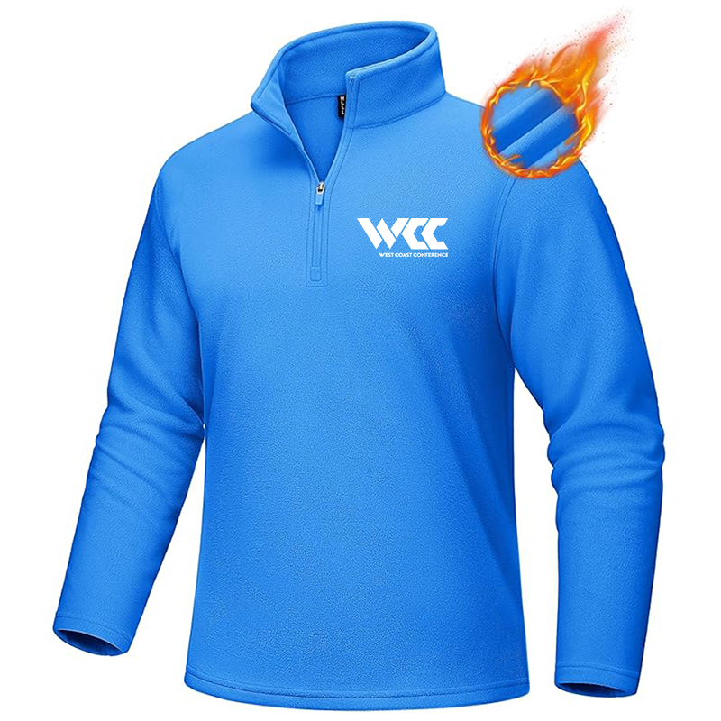 Men's West Coast Conference MAGCOMSEN Quarter-Zip Pullover Polar Fleece Sweatshirt Stand Collar Long Sleeve Shirt for Men Thermal Winter Fall
