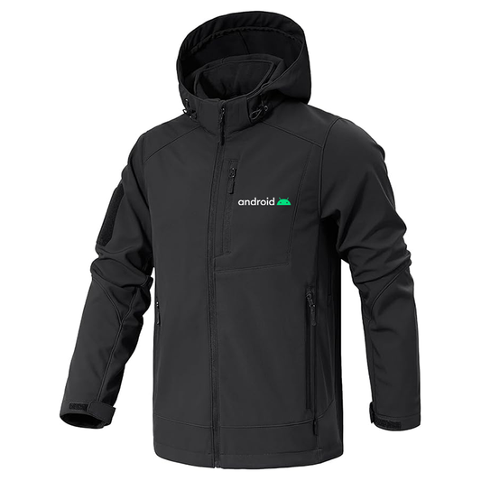 Men's Android Jacket Waterproof Hooded Coats Tactical Soft Shell Jackets
