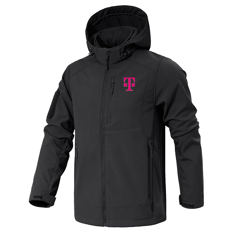 Men's T-Mobile Jacket Waterproof Hooded Coats Tactical Soft Shell Jackets