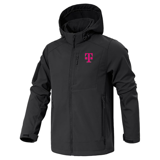 Men's T-Mobile Jacket Waterproof Hooded Coats Tactical Soft Shell Jackets