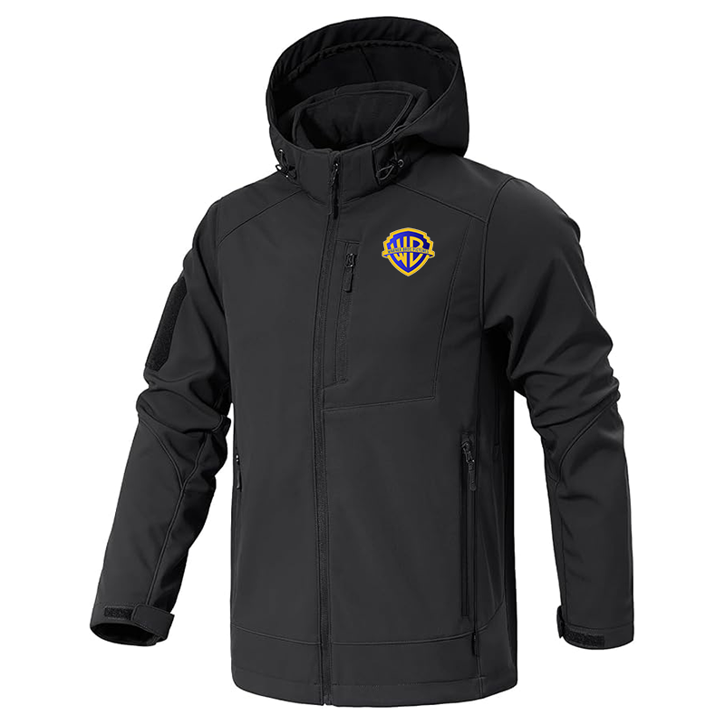 Men's  Warner Bros  Jacket Waterproof Hooded Coats Tactical Soft Shell Jackets
