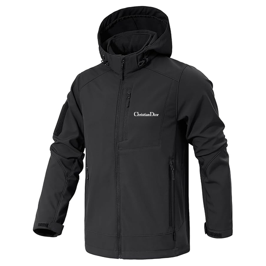 Men's Dior Jacket Waterproof Hooded Coats Tactical Soft Shell Jackets
