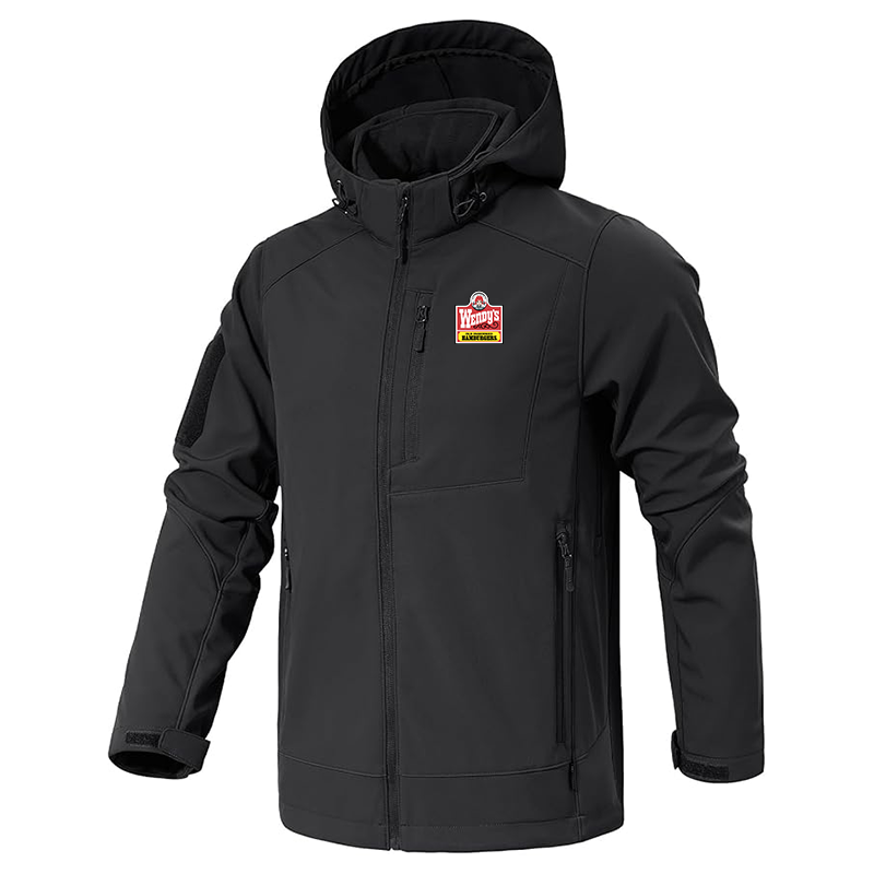 Men's Wendy's Jacket Waterproof Hooded Coats Tactical Soft Shell Jackets