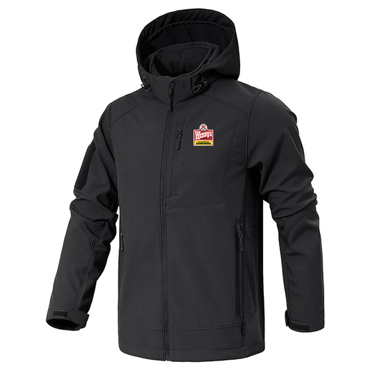 Men's Wendy's Jacket Waterproof Hooded Coats Tactical Soft Shell Jackets