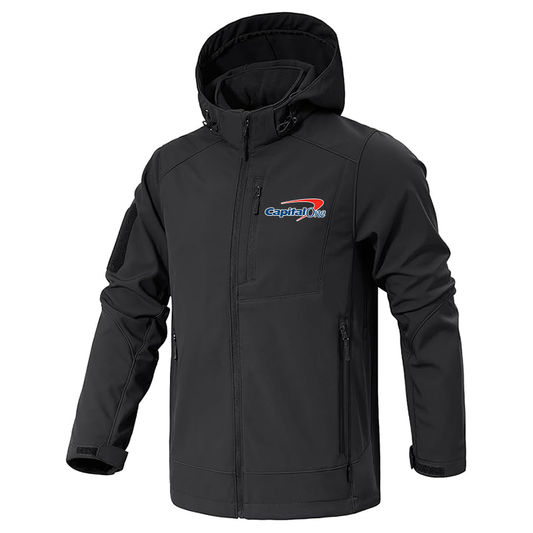 Men's Capital One Jacket Waterproof Hooded Coats Tactical Soft Shell Jackets