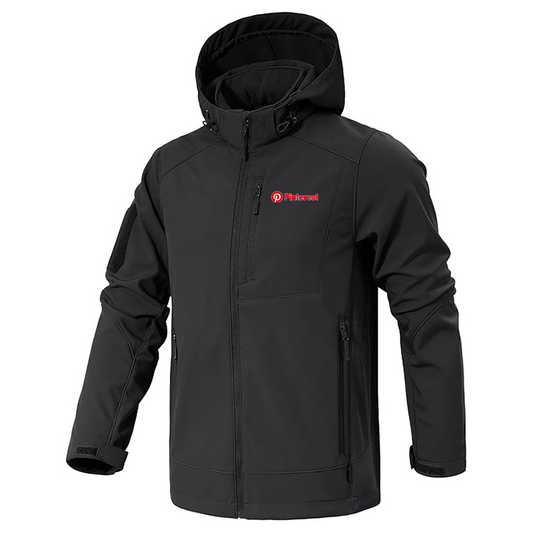 Men's Pinterest Jacket Waterproof Hooded Coats Tactical Soft Shell Jackets