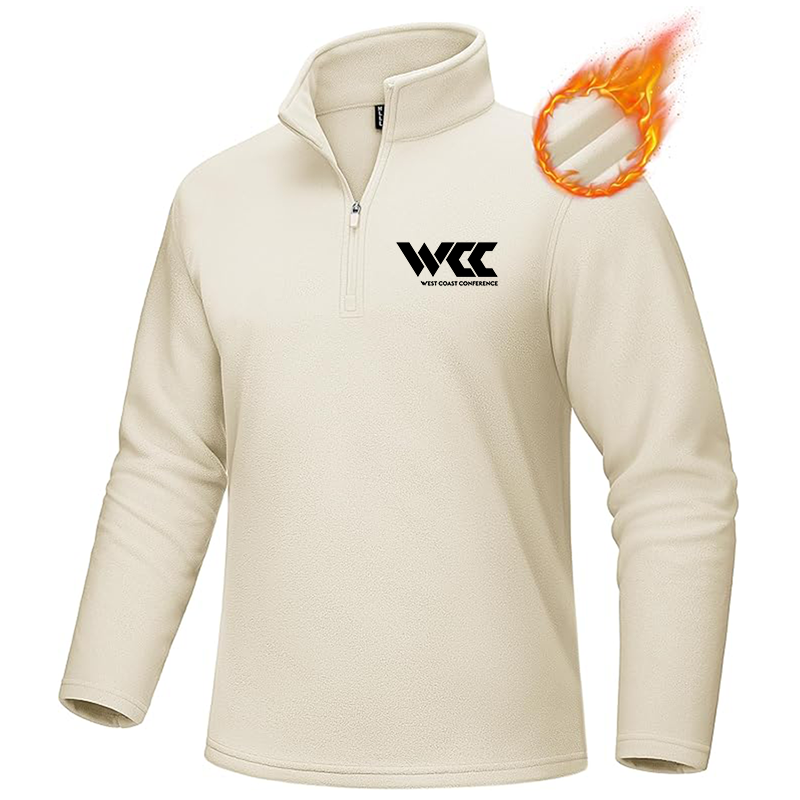Men's West Coast Conference MAGCOMSEN Quarter-Zip Pullover Polar Fleece Sweatshirt Stand Collar Long Sleeve Shirt for Men Thermal Winter Fall