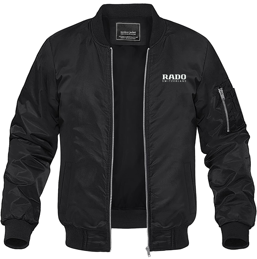 Men's Rado Lightweight Bomber Jacket Windbreaker Casual Fall Spring Outdoor Coat