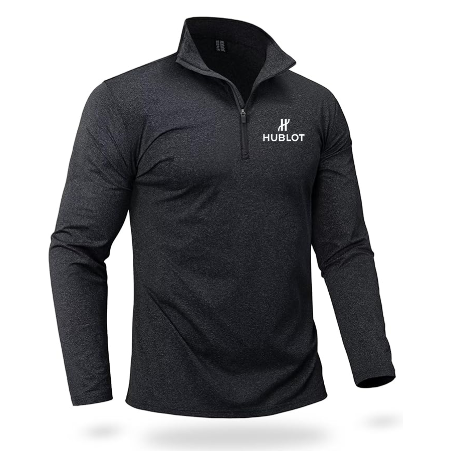 Men's Hublot Boladeci Quarter Zip Pullover Premium Fleece Lined Heather Long Sleeve Golf Shirts Midweight 1/4 Half Zip Sweatshirts