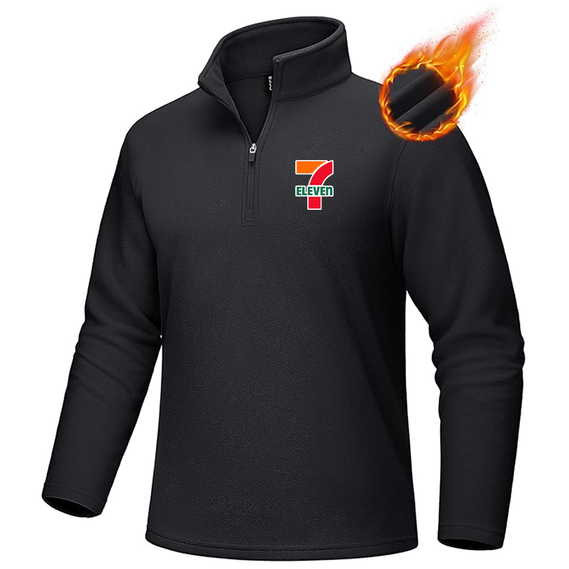 Men's 7-Eleven MAGCOMSEN Quarter-Zip Pullover Polar Fleece Sweatshirt Stand Collar Long Sleeve Shirt for Men Thermal Winter Fall
