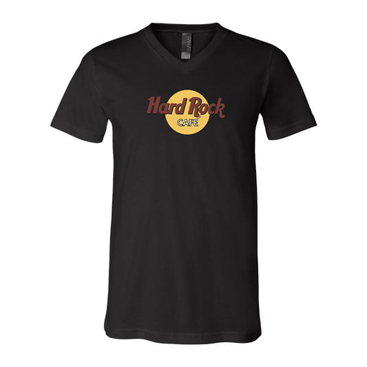 Men's Hard Rock Cafe  BELLA  CANVAS  Jersey V-Neck Tee