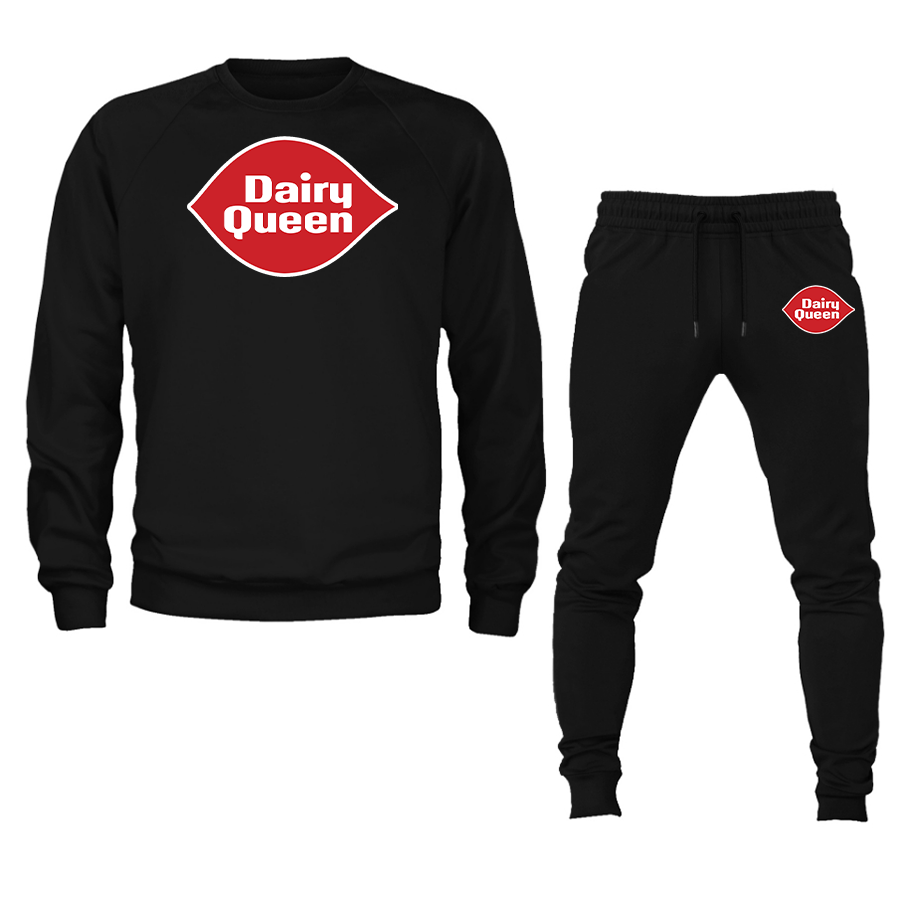 Men's Dairy Queen Crewneck Sweatshirt Joggers Set