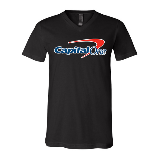 Men's Capital One  BELLA  CANVAS  Jersey V-Neck Tee