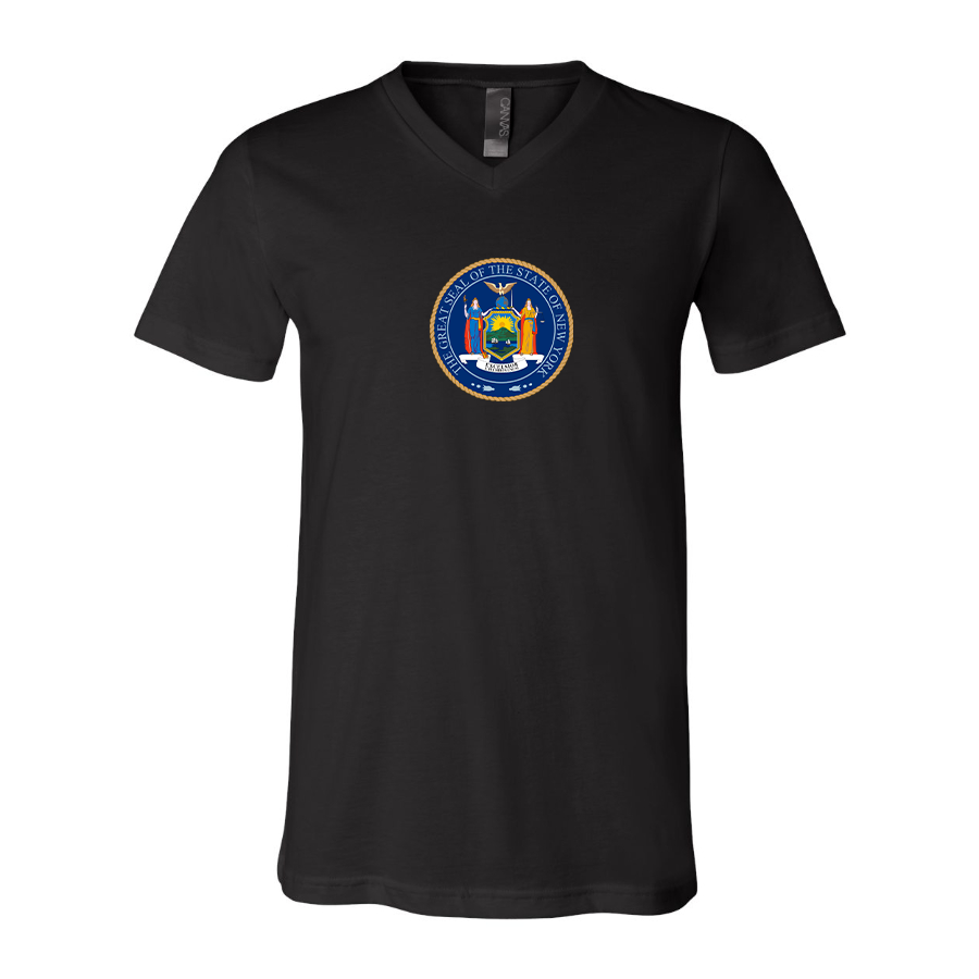 Men's New York  BELLA  CANVAS  Jersey V-Neck Tee