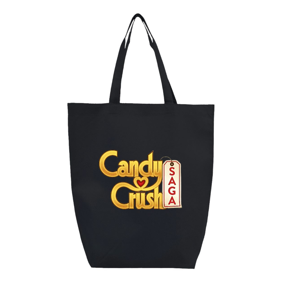 Candy Crush Q-Tees  Non-Woven Gusset Bottom Tote