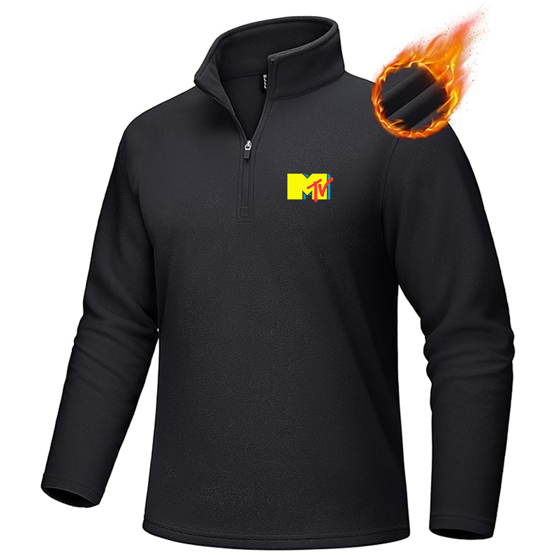 Men's M.T.V MAGCOMSEN Quarter-Zip Pullover Polar Fleece Sweatshirt Stand Collar Long Sleeve Shirt for Men Thermal Winter Fall
