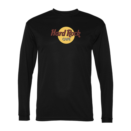 Men's Hard Rock Cafe  Polyester Long Sleeve T-Shirt