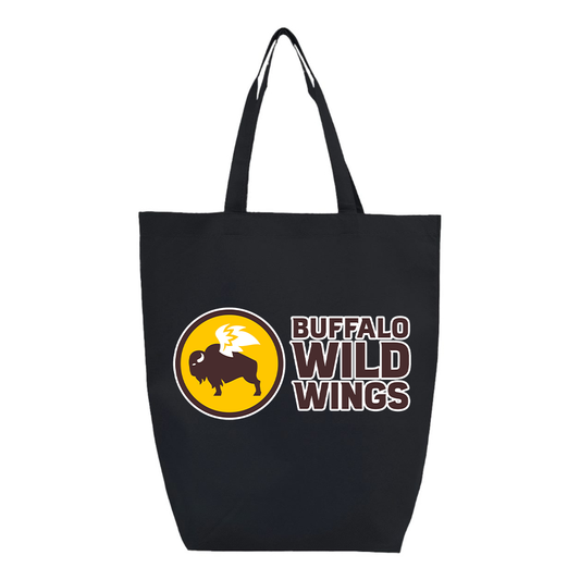Buffalo Wild Wings  Q-Tees  Non-Woven Gusset Bottom Tote