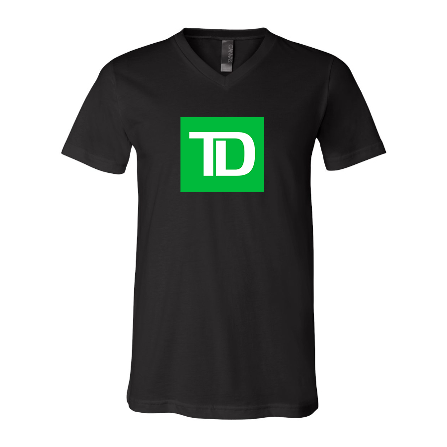 Men's TD Bank BELLA  CANVAS  Jersey V-Neck Tee