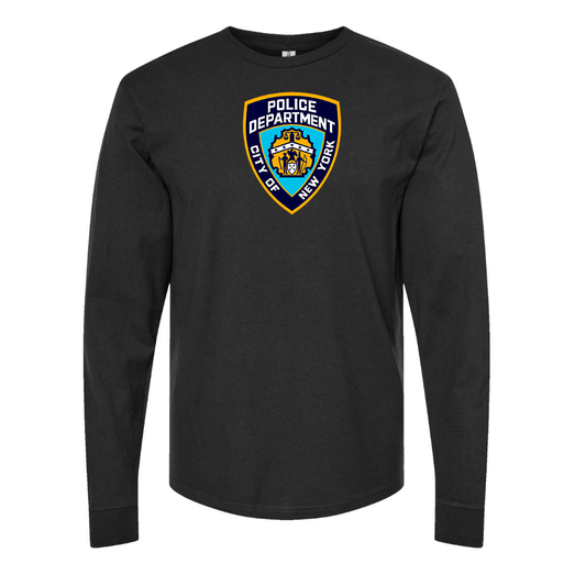 Men's NYPD Cotton Long Sleeve T-Shirt