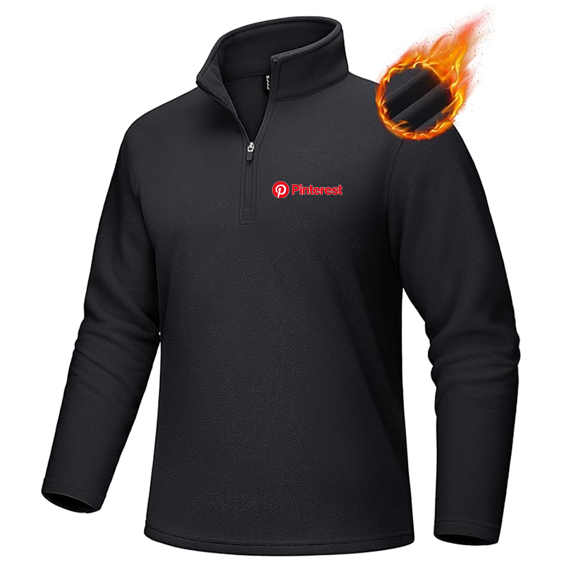 Men's Pinterest MAGCOMSEN Quarter-Zip Pullover Polar Fleece Sweatshirt Stand Collar Long Sleeve Shirt for Men Thermal Winter Fall