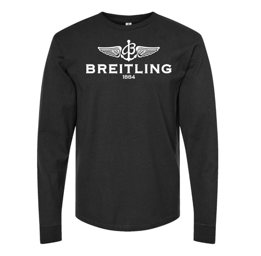 Men's Breitling  Cotton Long Sleeve T-Shirt
