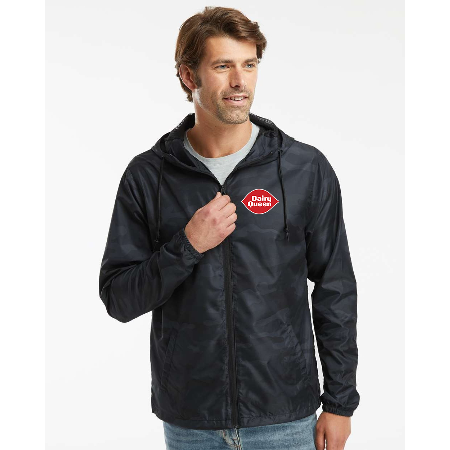 Men's Dairy Queen Independent Trading Co Lightweight Windbreaker Full-Zip Jacket