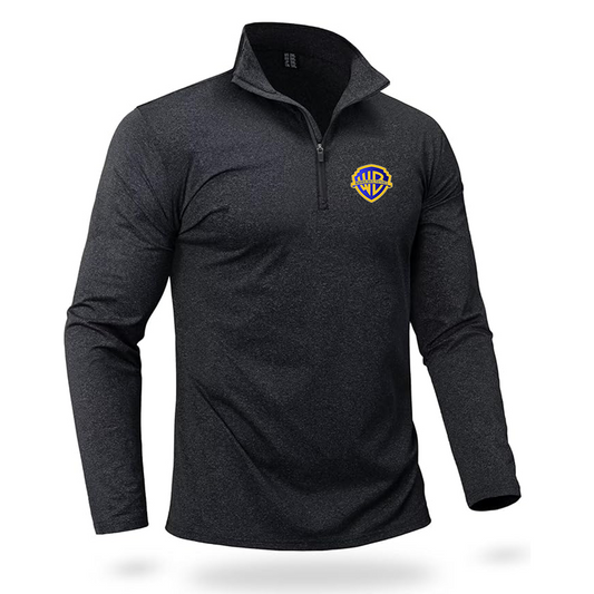 Men's Warner Bros Quarter Zip Pullover Premium Fleece Lined Heather Long Sleeve Golf Shirts Midweight 1/4 Half Zip Sweatshirts