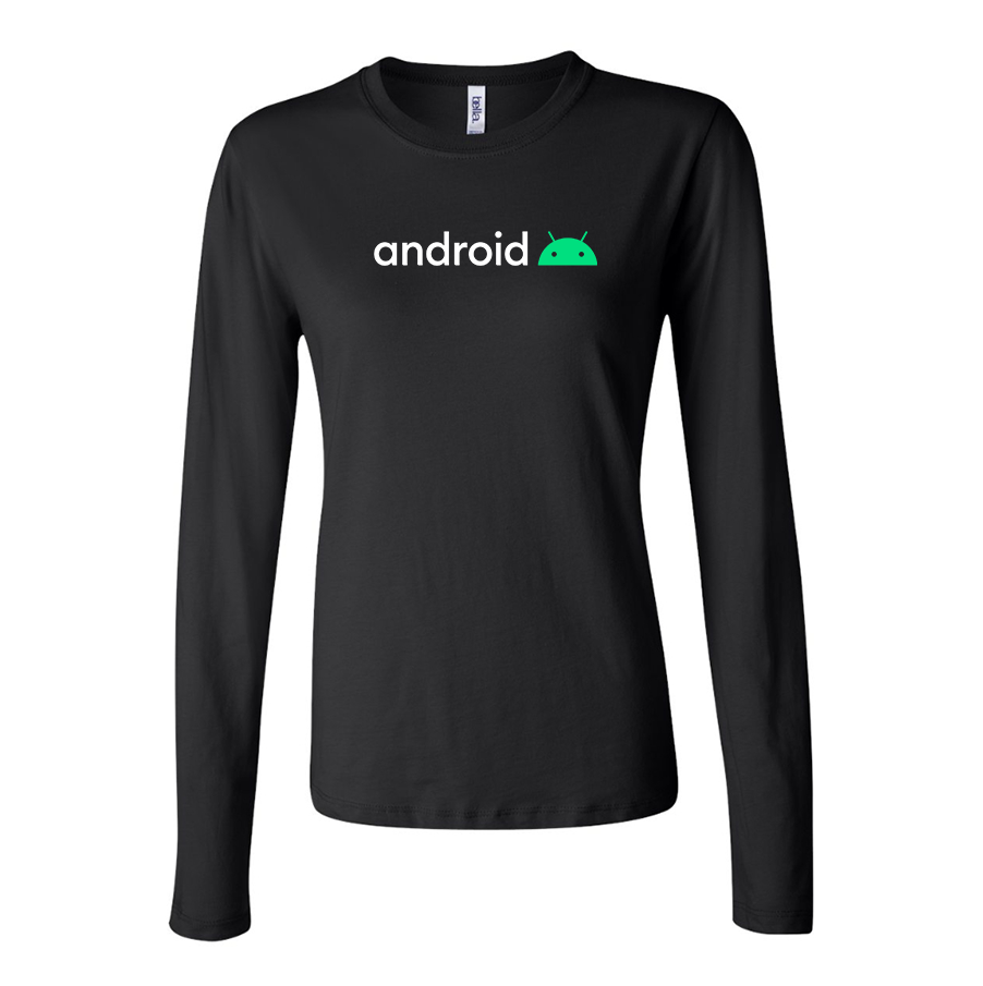 Women's  Android Long Sleeve T-Shirt