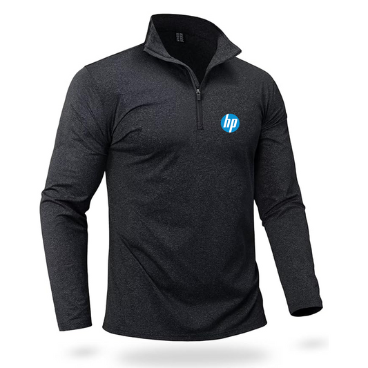 Men's hp Quarter Zip Pullover Premium Fleece Lined Heather Long Sleeve Golf Shirts Midweight 1/4 Half Zip Sweatshirts