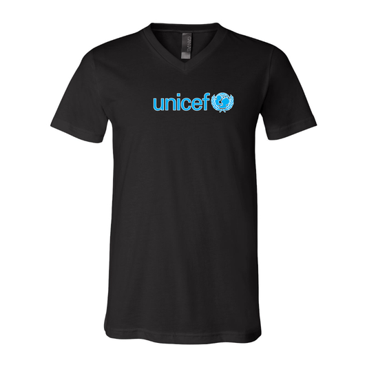 Men's UNICEF BELLA  CANVAS  Jersey V-Neck Tee