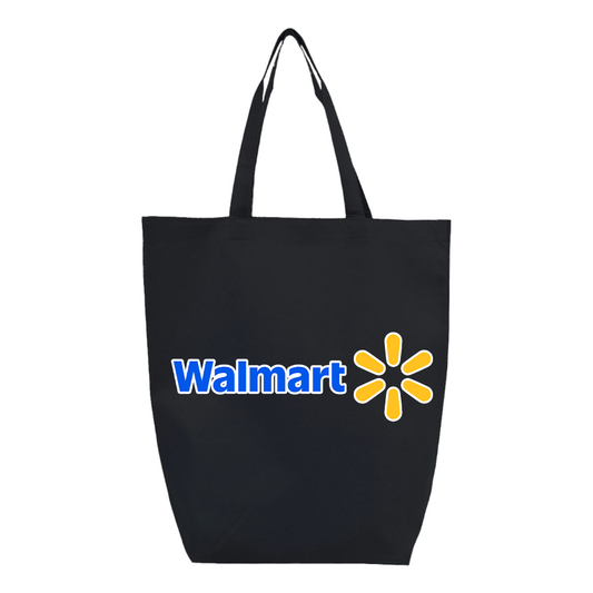 Walmart Q-Tees  Non-Woven Gusset Bottom Tote