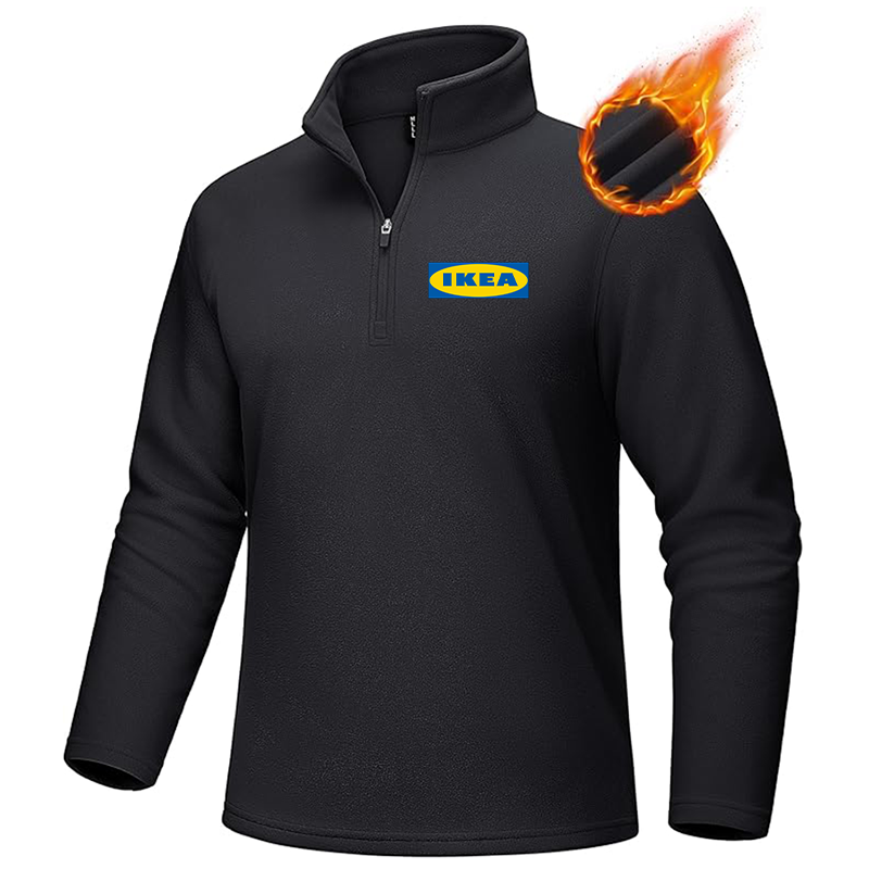 Men's IKEA MAGCOMSEN Quarter-Zip Pullover Polar Fleece Sweatshirt Stand Collar Long Sleeve Shirt for Men Thermal Winter Fall