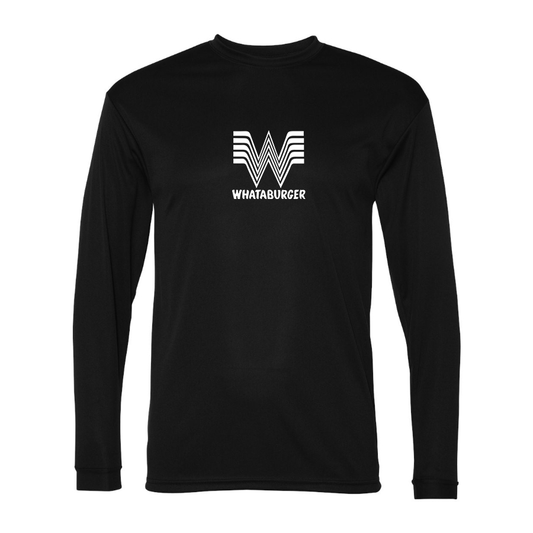 Men's What A Burger Performance Long Sleeve T-Shirt