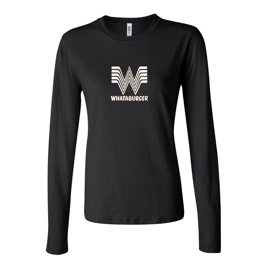Women's  What A Burger Long Sleeve T-Shirt
