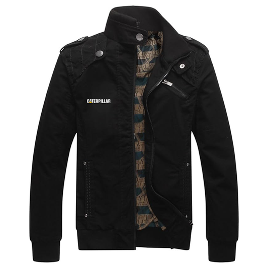 Men's Caterpillar Dwar Casual Washed Cotton Military Outdoor Jackets with Shoulder Straps