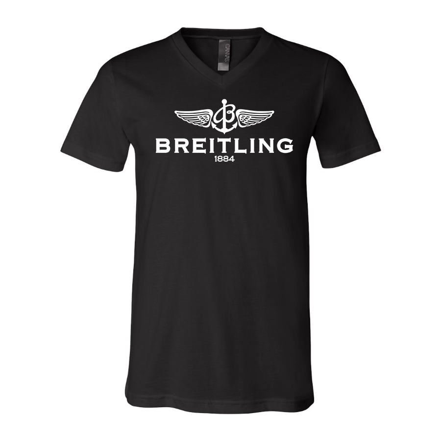 Men's Breitling  BELLA  CANVAS  Jersey V-Neck Tee