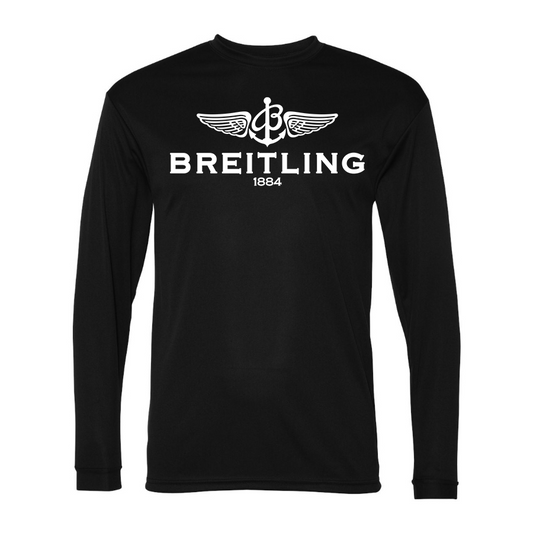 Men's Breitling  Polyester Long Sleeve T-Shirt
