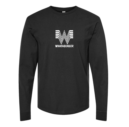 Men's What A Burger Cotton Long Sleeve T-Shirt