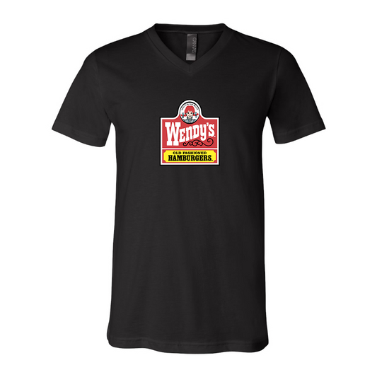 Men's Wendy's BELLA  CANVAS  Jersey V-Neck Tee