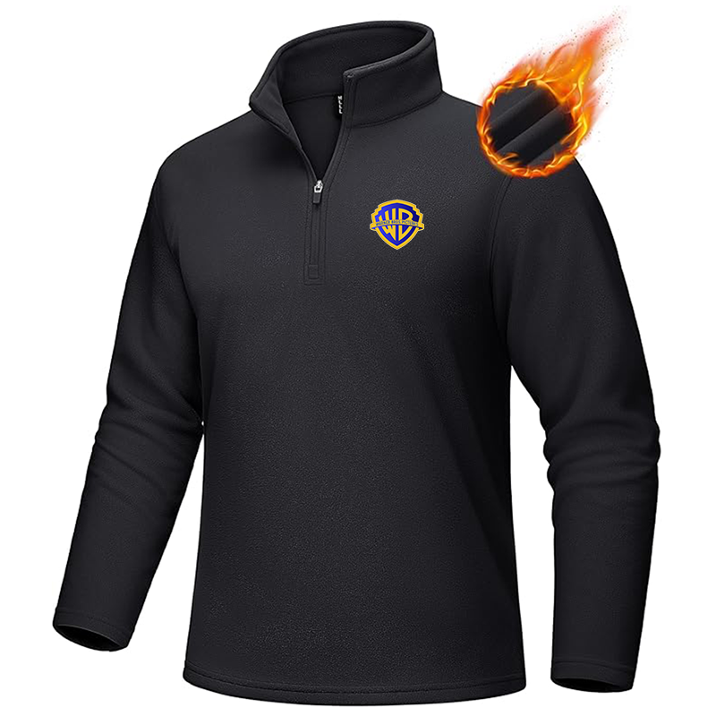 Men's Warner Bros MAGCOMSEN Quarter-Zip Pullover Polar Fleece Sweatshirt Stand Collar Long Sleeve Shirt for Men Thermal Winter Fall