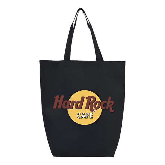 Hard Rock Cafe Q-Tees  Non-Woven Gusset Bottom Tote
