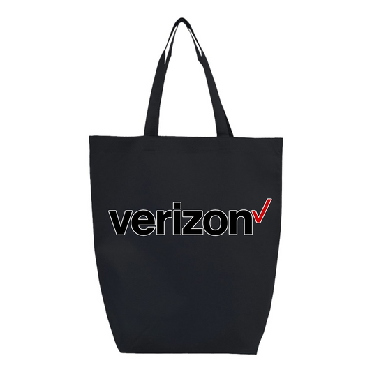Verizon Q-Tees  Non-Woven Gusset Bottom Tote