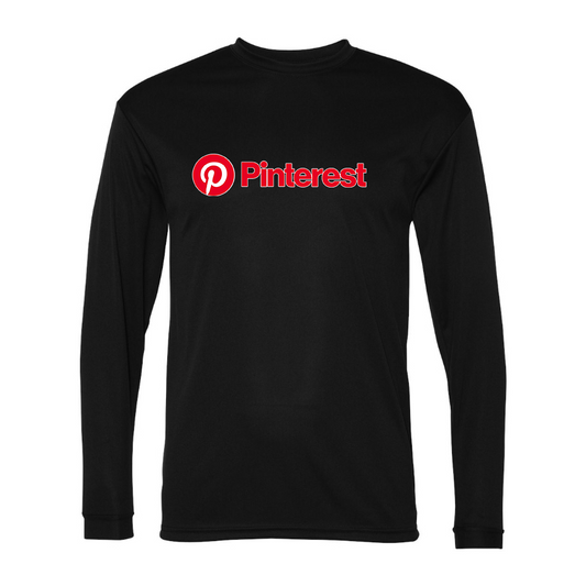 Men's Pinterest Polyester Long Sleeve T-Shirt